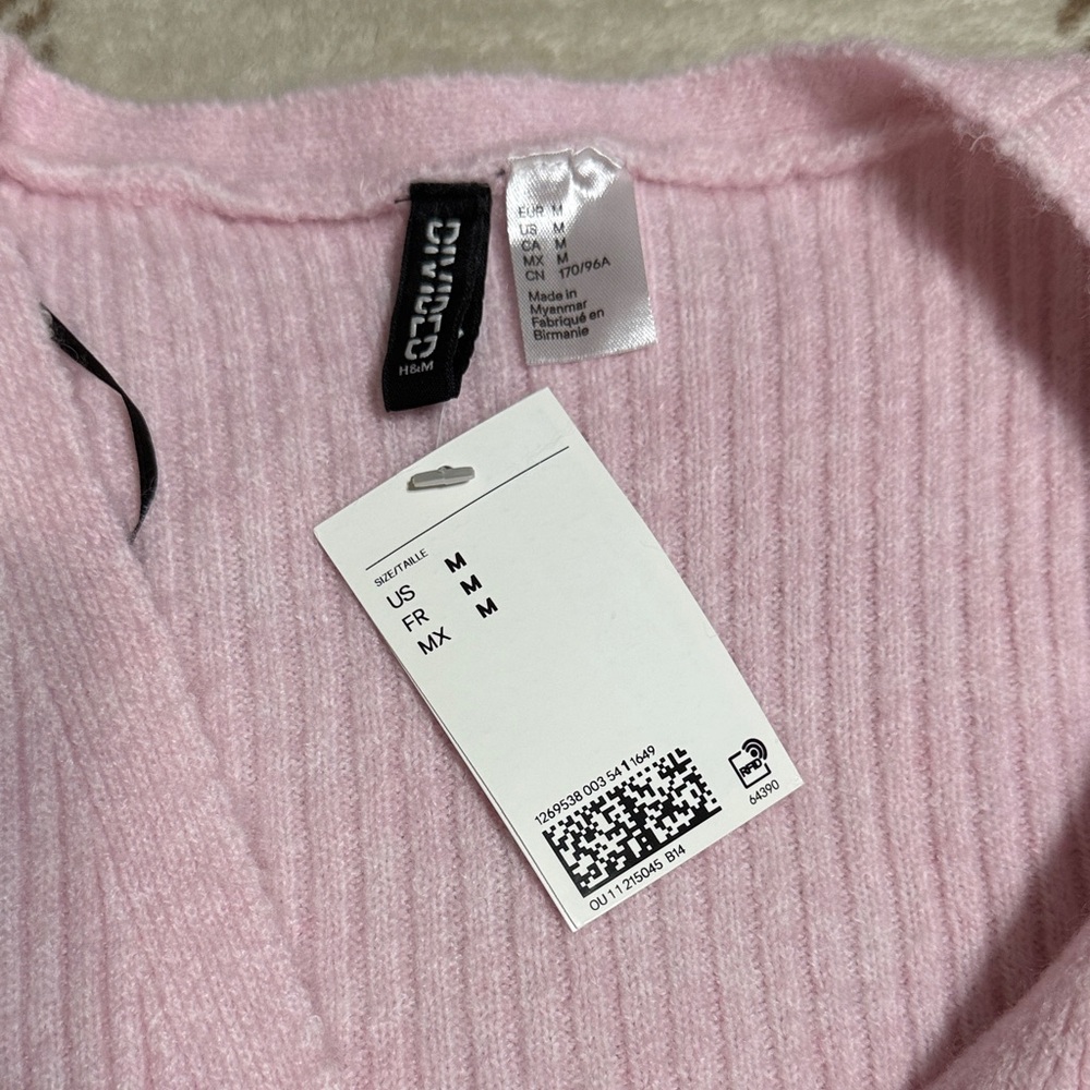 H&M Pink Ribbed Cardigan - Picture 3 of 5